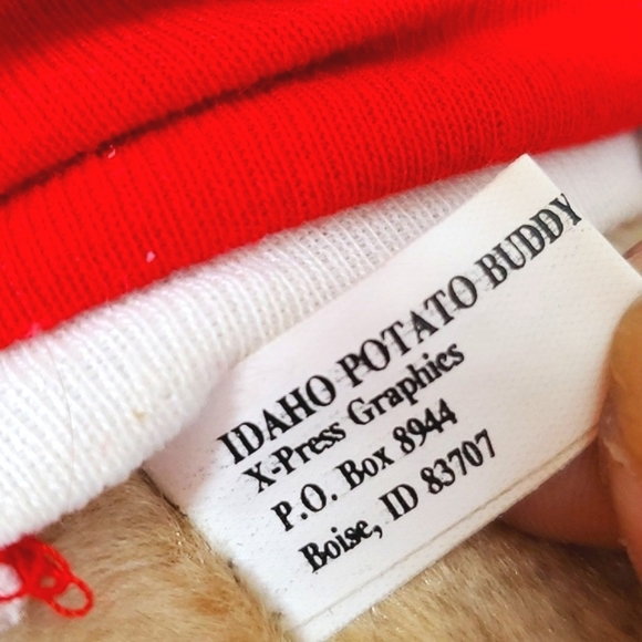 Vintage 90s Idaho Potato Buddy Famous Idaho Potato Spud Plush Stuffed Animal 18" - Picture 12 of 16